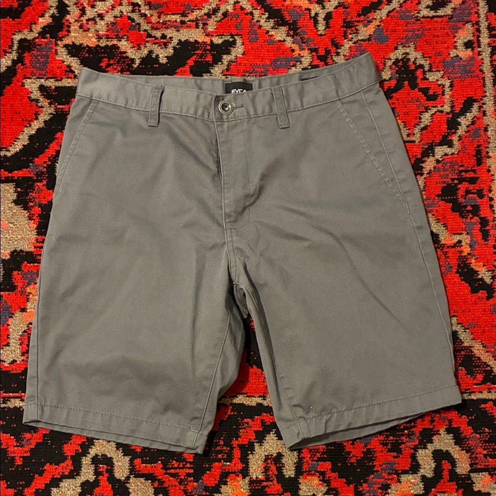 RVCA The Weekend Chino Gray Shorts Mens 32